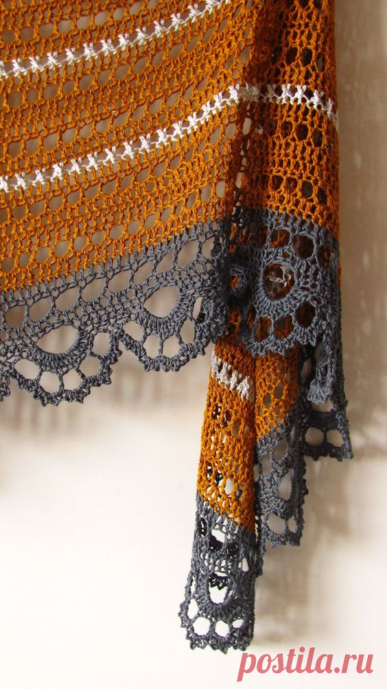 This listing is for a crochet pattern, to purchase the finished item please visit https://www.etsy.com/shop/KatyasCrochetNest Vintage is a triangular shawl worked top-down as one piece. Simple…