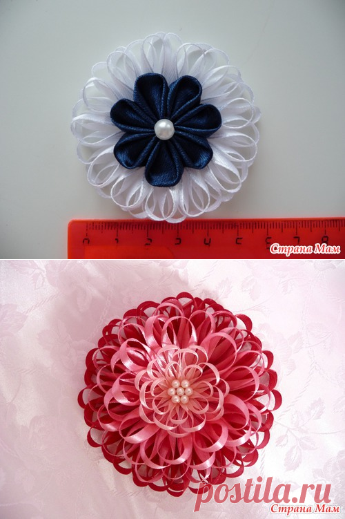 ЦВЕТОК ИЗ УЗКОЙ ЛЕНТЫ