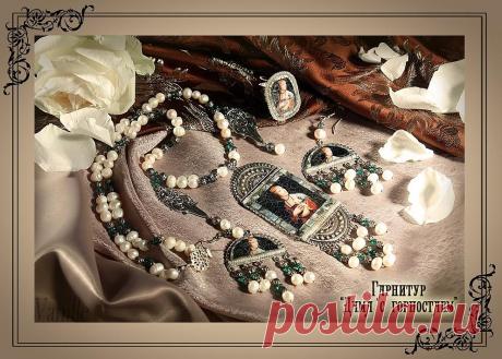 Мастера рукоделия - рукоделие для дома. Бесплатные мастер-классы, фото и видео уроки - Мастер-класс по декупажу на пластике: Гарнитур &quot;Дама с горностаем&quot;