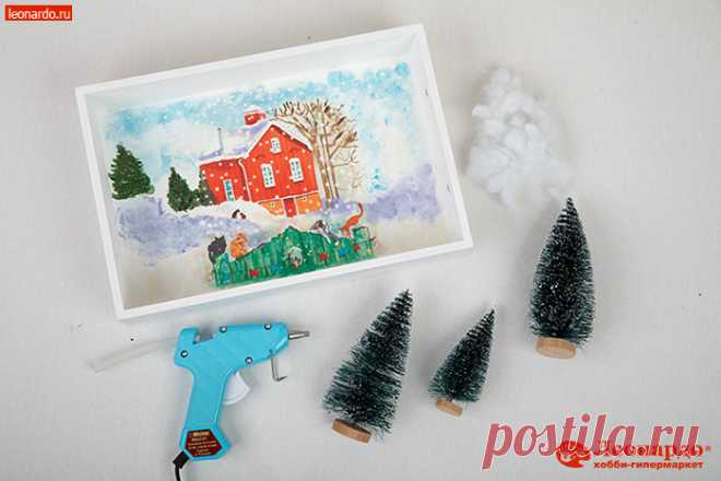 Как сделать новгоднее панно своими руками - фото-мастер-класс от Леонардо