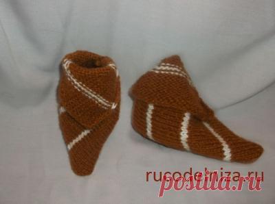 Носочки на двух спицах из квадрата » дневник » natmois5 Сайт Рукодельница. Мастер классы: рукоделие, кулинария