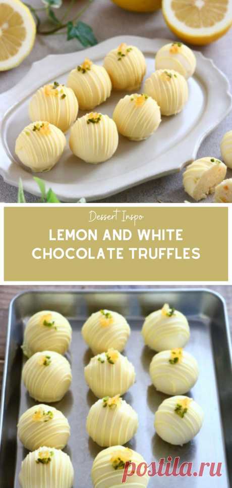 Tangy Meets Sweet: Lemon and White Chocolate Truffles
