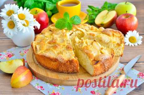 Шарлотка на яйцах с яблоками рецепт фото пошагово и видео - 1000.menu