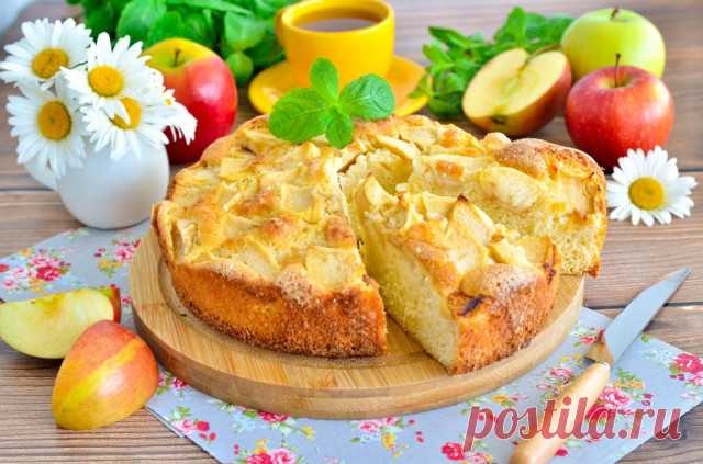 Шарлотка на яйцах с яблоками рецепт фото пошагово и видео - 1000.menu