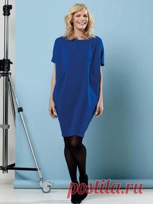 Платье со складкой по центру переда. Инструкции