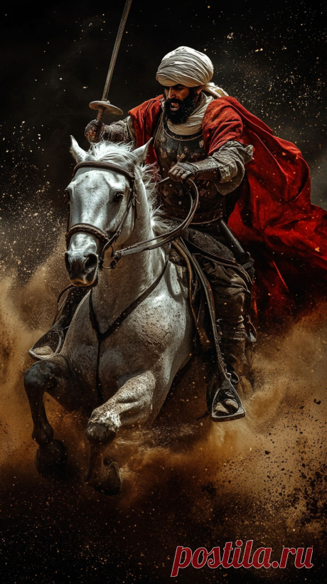 Arabian Warrior on a horse