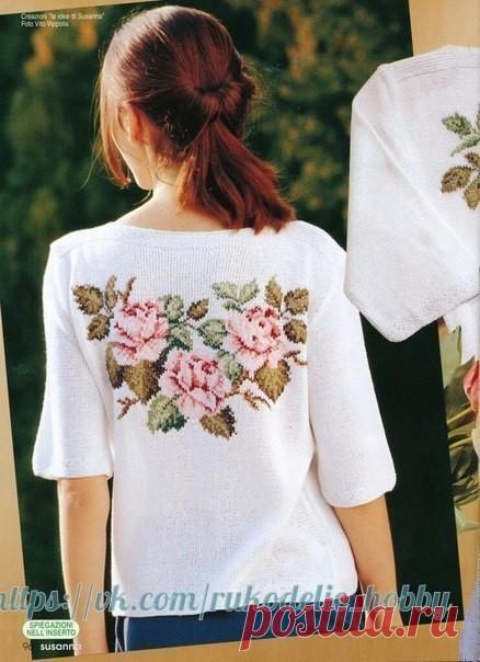 Вышивка по трикотажу