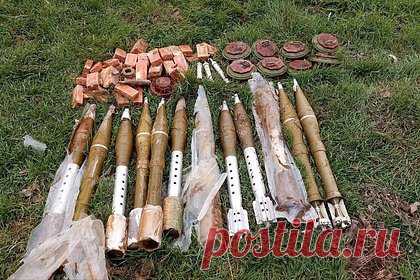 В Запорожской области полиция и Росгвардия обнаружили тайник с тротилом и минами. В Запорожской области полиция и Росгвардия обнаружили тайник со взрывчаткой и противотанковыми минами. Арсенал был спрятан в лесу Мелитопольского района. Силовики получили оперативную информацию о его местонахождении. Туда выдвинулись сотрудники кинологической службы полиции со служебной собакой и росгвардейцы.