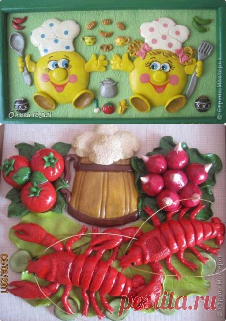 Украшаем кухню - лепим весёлого поварёнка (МК). Тесто по-новому