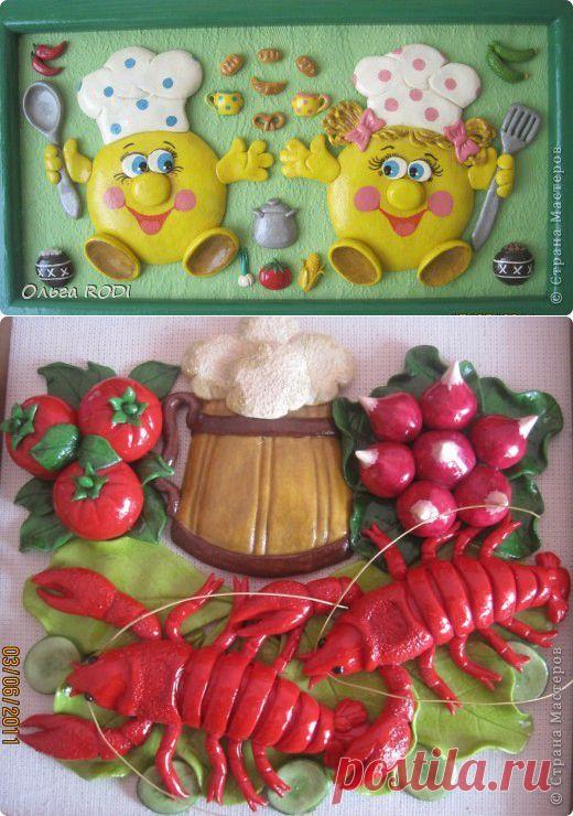 Украшаем кухню - лепим весёлого поварёнка (МК). Тесто по-новому