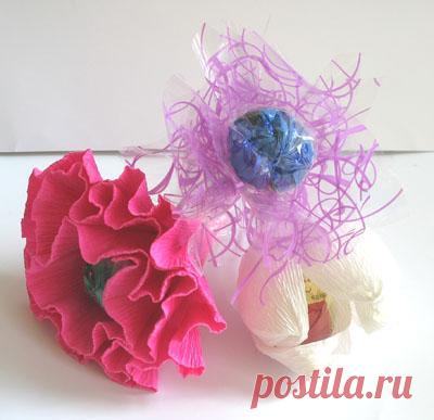 Мастер-класс по изготовлению букетов из конфет