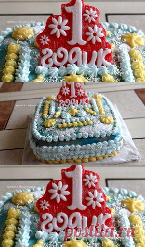 Торт бисквитный с манго, орехами и глазурью на годовасие. Рецепт c фото, мы подскажем, как приготовить!