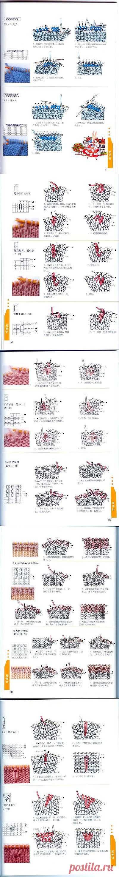Фото схемы условные обозначения для японских схем, вязание узоры спицы крючок - схема вязания, фото, описание