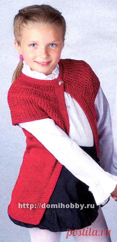 Жакет для девочки спицами