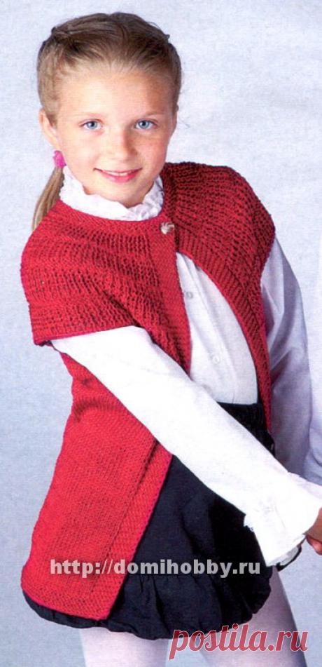 Жакет для девочки спицами