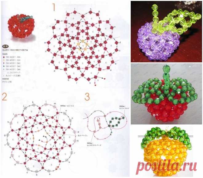 Яблоки из бисера