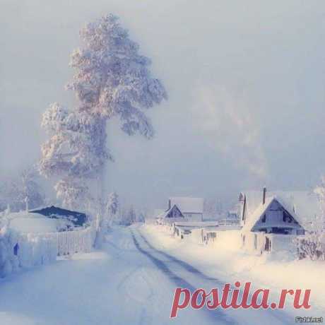 Вот это зима, так зима, настоящее царство Берендея, по-русски, в деревеньке. Красотища, глаз не отвести,  дух захватывает!