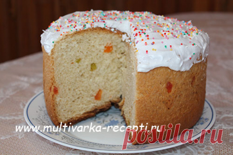 Кулич творожный в мультиварке