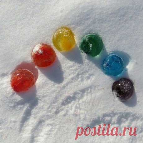 Разноцветные ледяные шары - Золотые руки