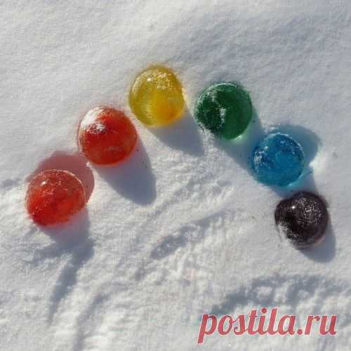 Разноцветные ледяные шары - Золотые руки