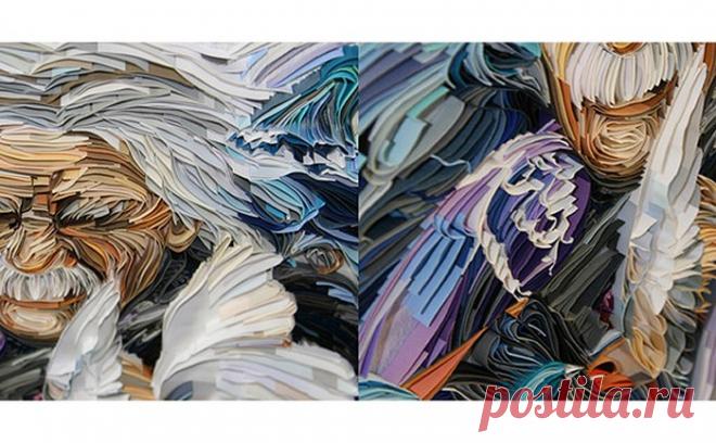 Невероятные бумажные аппликации от Юлии Бродской (Yulia Brodskaya)