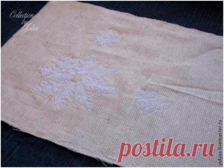 Как вышивать крестиком на джинсах, махровом полотенце и другой плотной ткани