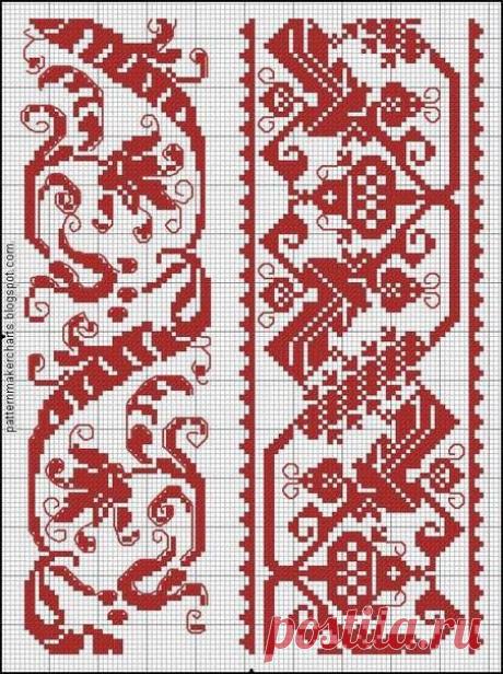 Схеми для вишиванок безкоштовно