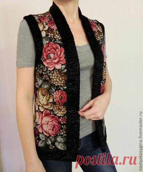 По просьбам подписчиц! Шьём жилетку из платков. Показываю выкройки + идеи! | Вяжем, лепим, творим, малюем) | Яндекс Дзен