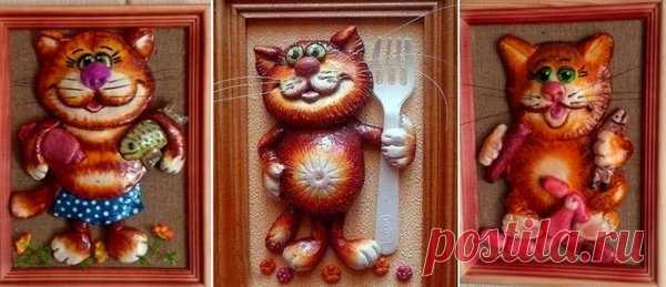 Кот из соленого теста своими руками | 33 Поделки | Яндекс Дзен