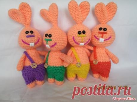 . Зайчонок в штанишках (описание) - Амигуруми - Страна Мам