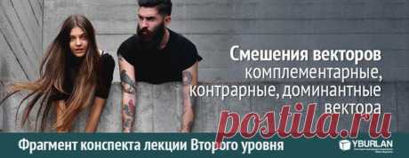 Системно-векторная психология. Статья "Смешения векторов, комплементарные, контрарные, доминантные вектора"