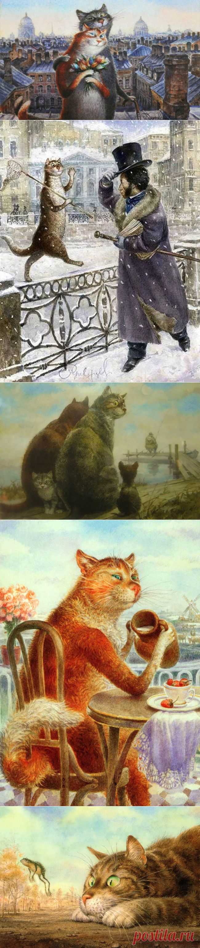 Питерские коты Владимира Румянцева