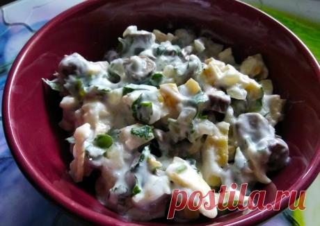 (20) Салат с куриными сердечками и яичными блинчиками - пошаговый рецепт с фото. Автор рецепта Светлана🏃♂️ . - Cookpad