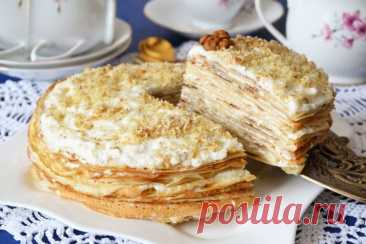 20 несложных блинных тортов, с которыми справится любая хозяйка — MOJAKUHNJA.ru