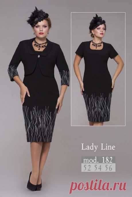 Костюмы для полных девушек и женщин белорусской компании Lady Line. Осень-зима 2014-2015 (70 фото)