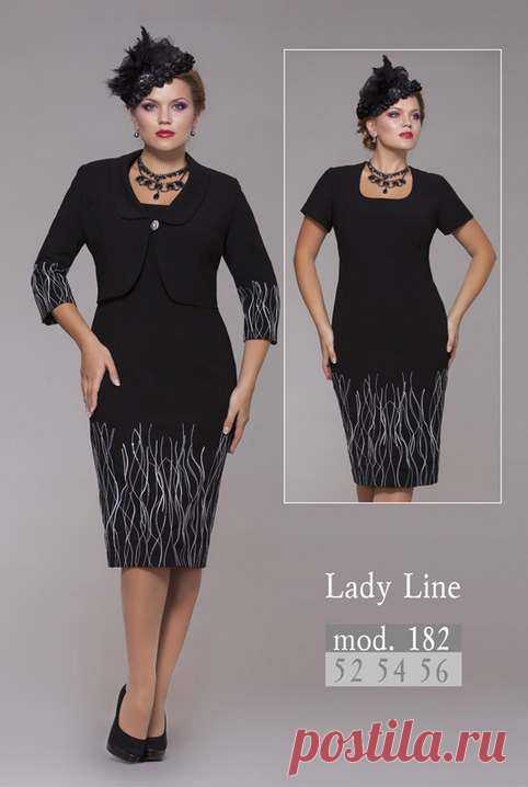 Костюмы для полных девушек и женщин белорусской компании Lady Line. Осень-зима 2014-2015 (70 фото)