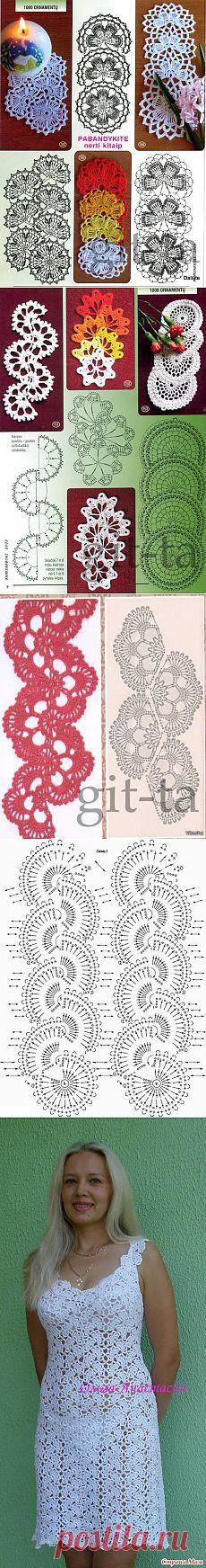 Ленточное кружево. Подборка..