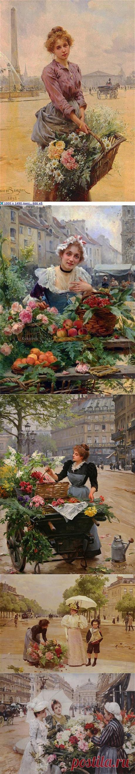 Мои вдохновители - Луи Мария де Шривер и его цветочницы.