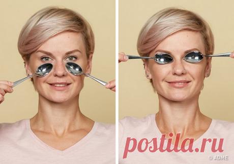 Массаж ложками сделает подтяжку кожи лица за 2 недели