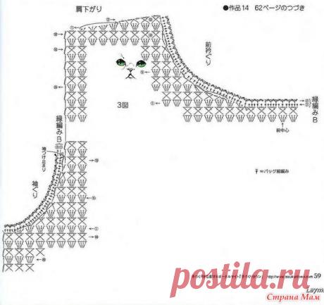 Летний топ с "крылышками". Крючок. - ВЯЗАНАЯ МОДА+ ДЛЯ НЕМОДЕЛЬНЫХ ДАМ - Страна Мам