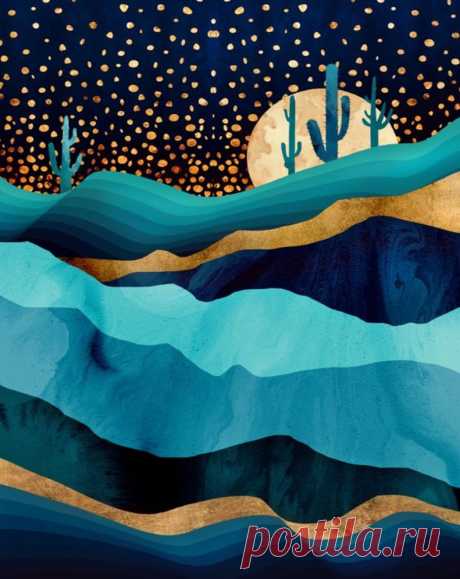marylusantillan19 - Untitled - INDIGO DESERT NIGHT