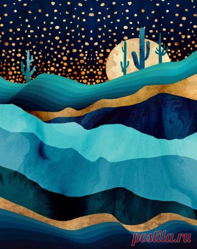 marylusantillan19 - Untitled - INDIGO DESERT NIGHT