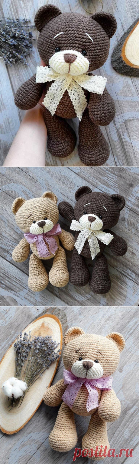 Медвежонок амигуруми схема крючком | AmiguRoom