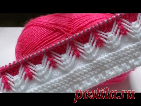 КРАСИВЫЙ УЗОР, ВЯЗАННЫЙ ДВУМЯ СПИЧКАМИ ИЛИ ПАЛОЧКАМИ | НЭЛИЯ
