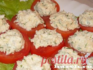 Помидоры под сыром с чесноком | Харч.ру - рецепты для любителей вкусно поесть