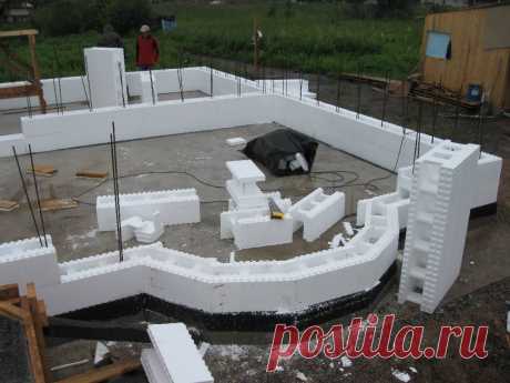 Дом из пенополистирольной опалубки