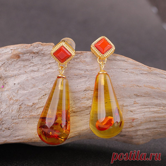 Amber earrings for women-amber earrings sterling silver-amber | Etsy