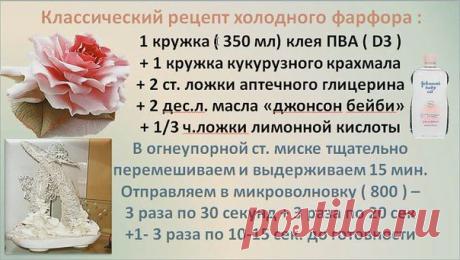 Полезные рецепты для декорирования и лепки - лучшее для творческих идей