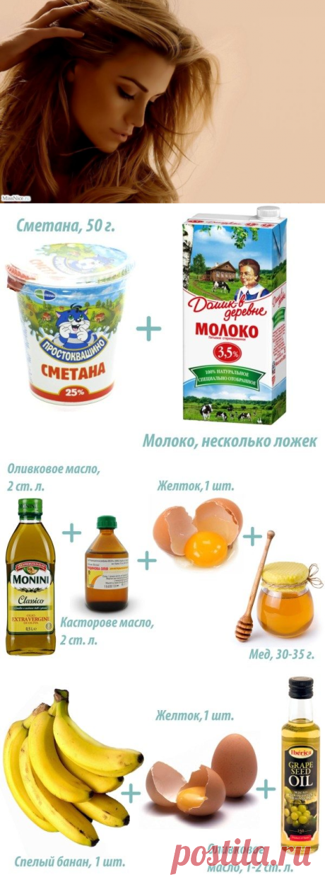 Маски для волос против секущихся кончиков в домашних условиях / Все для женщины