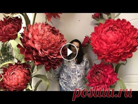 Ростовой цветок. Пошаговая инструкция сборки. Всем привет! Наконец я закончила свою очередную цветочную композицию и с удовольствием делюсь с вами пошаговой инструкцией сборки ростового цветка. Ес...